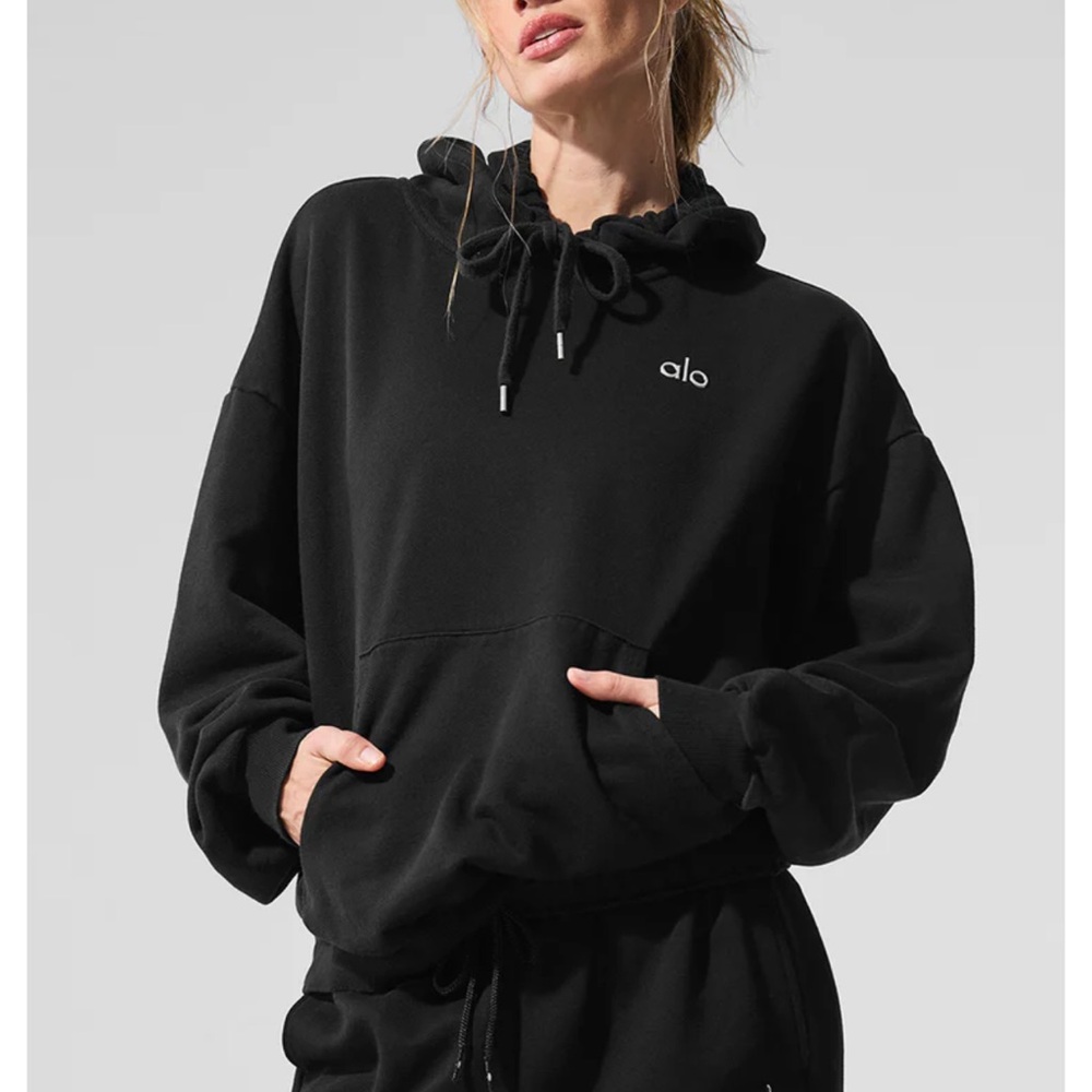 ALO Yoga Accolade Women's Black Pullover Hoodie